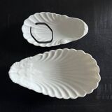 Duo of shell bowls