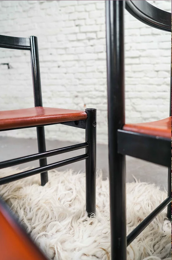 Set of 6 ibisco dining chairs (Italy)