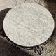 Marble and wrought iron coffee table