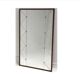 Scandinavian teak and metal mirror, Sweden, 1960, 73x117cm