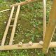 Paire de chaises longues en bambou, transats