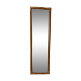 Rectangular rattan mirror