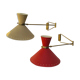 Diabolo sconces by René Mathieu circa 1950