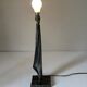 Vintage 60s metal brutalist lamp