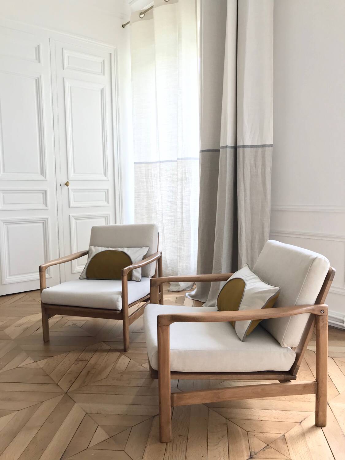 Olive heather BZ armchair