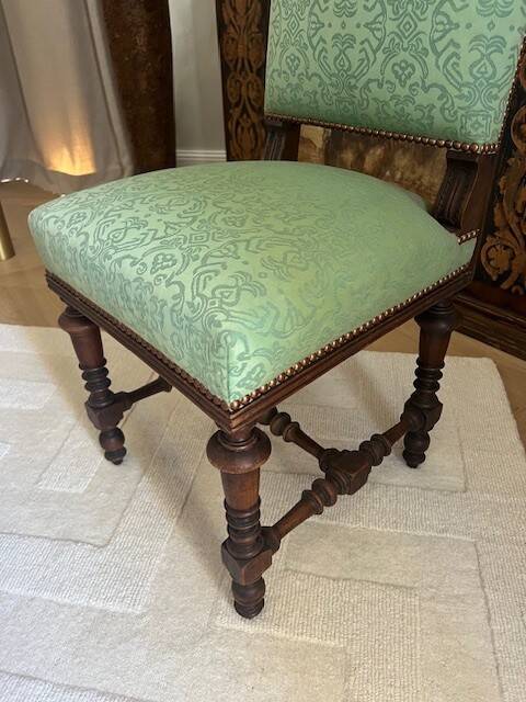 Wooden chair in Henri II style – Neo-Renaissance – Fully restored