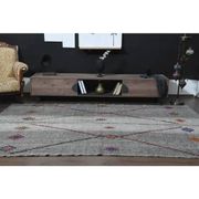 1970s Vintage Turkish Oushak Handmade Wool Cotton Gray Area Rug 200x316