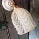 Vintage molded glass wall light