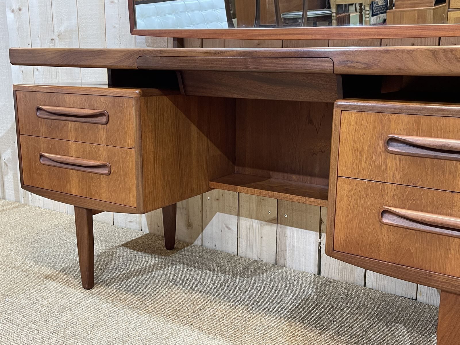 G-Plan teak dressing table and stool - 70s