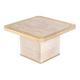 Vintage travertine coffee table edited by Fedam. Belgium, 80s