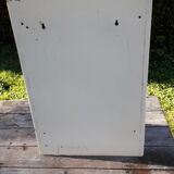 Old bathroom wardrobe in sheet metal of the 50s
