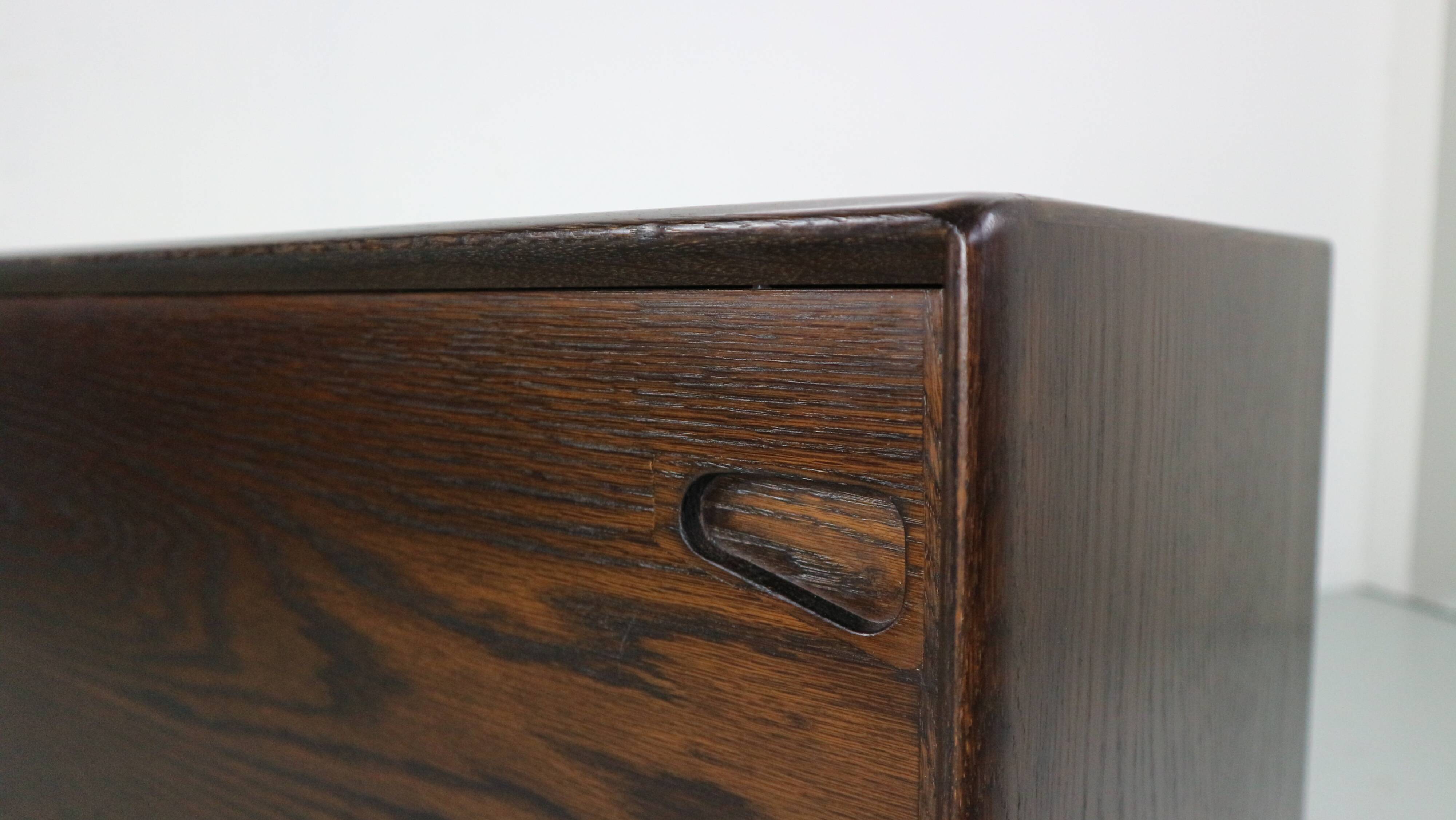 Skovby Møbelfabrik Darkened Oak Sideboard "Model 65", 1960 Denmark