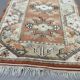 Tapis turc petit Milas 142x85 cm vieux tapis vintage Ushak Rose Beige Bleu