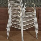 Series of 4 EMU armchairs model Rio 1960's