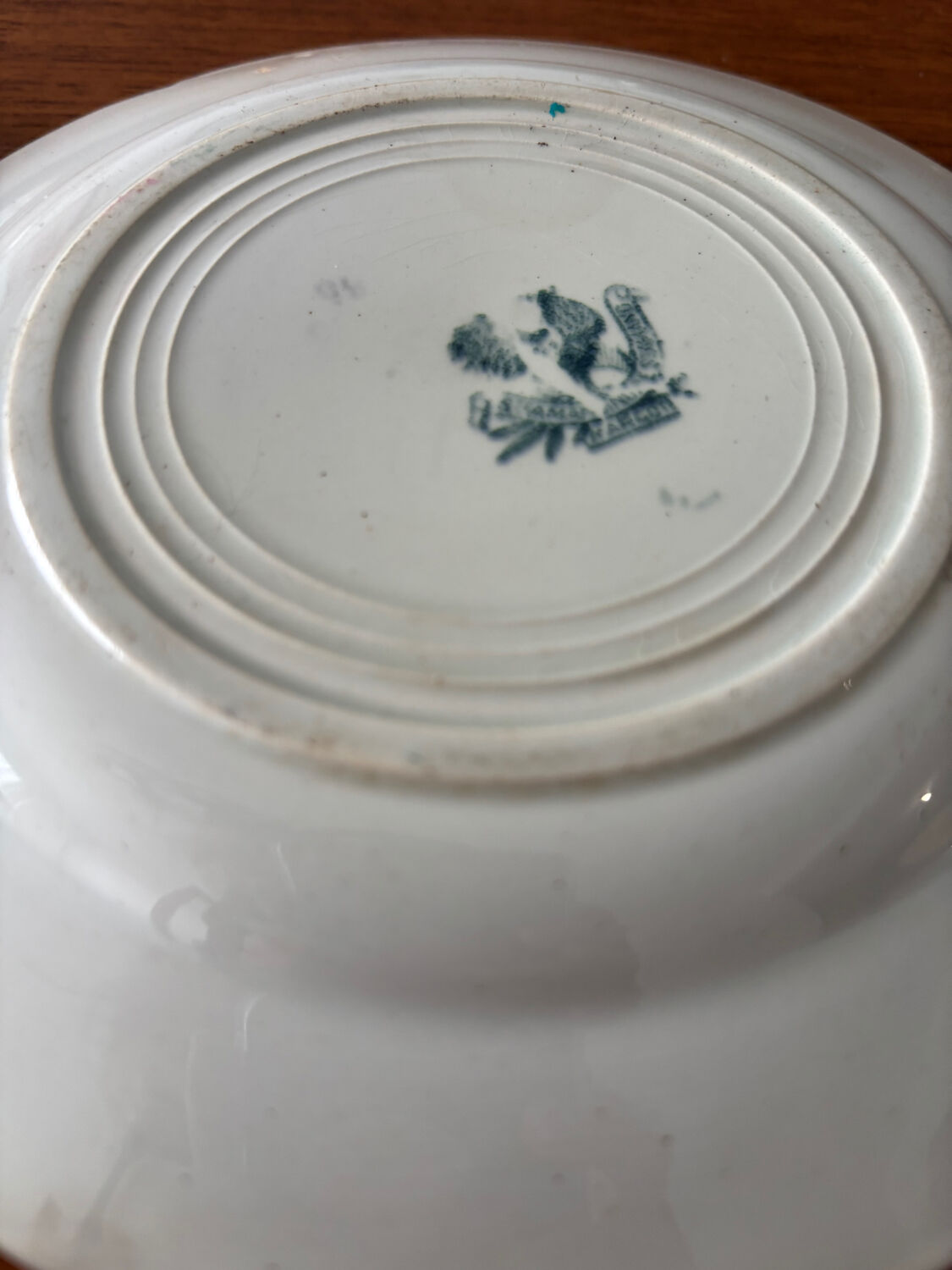 Saint-Amandinoise Margot dessert plates – Vintage iron earth fl