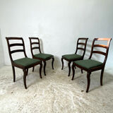 Set of 4 nineteenth century mahogany chairs