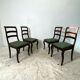Ensemble de 4 chaises XIXème siècle en acajou