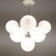 Suspension lamp chandelier Swiss Space Age mid-century by E. R. Nele for Temde, 1960s