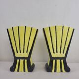 Pair of ceramic vases, early 20th century