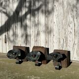 Wrought iron wall candle holder