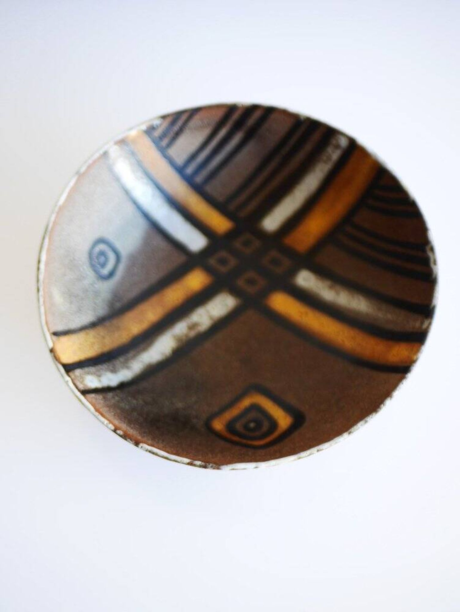 Modern ceramic bowl by Alexandre Kostanda, 1960s