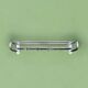 Large vintage aluminum wall coat rack