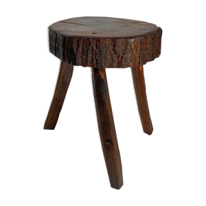 Tabouret tripode art-populaire