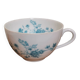 Large vintage Limoges France Giraud porcelain cup with blue flower pattern