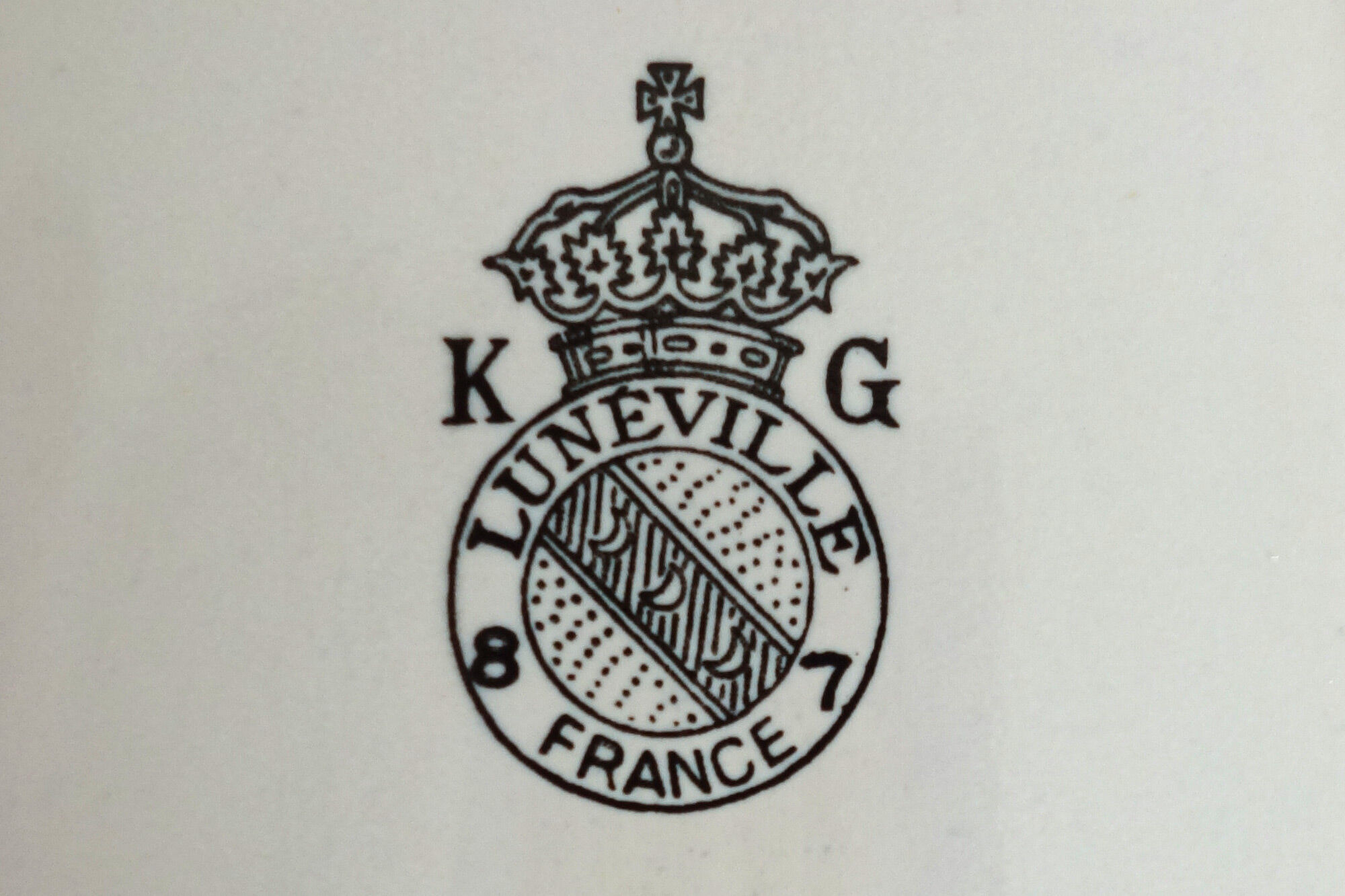 Earthenware ravier Lunéville K-G