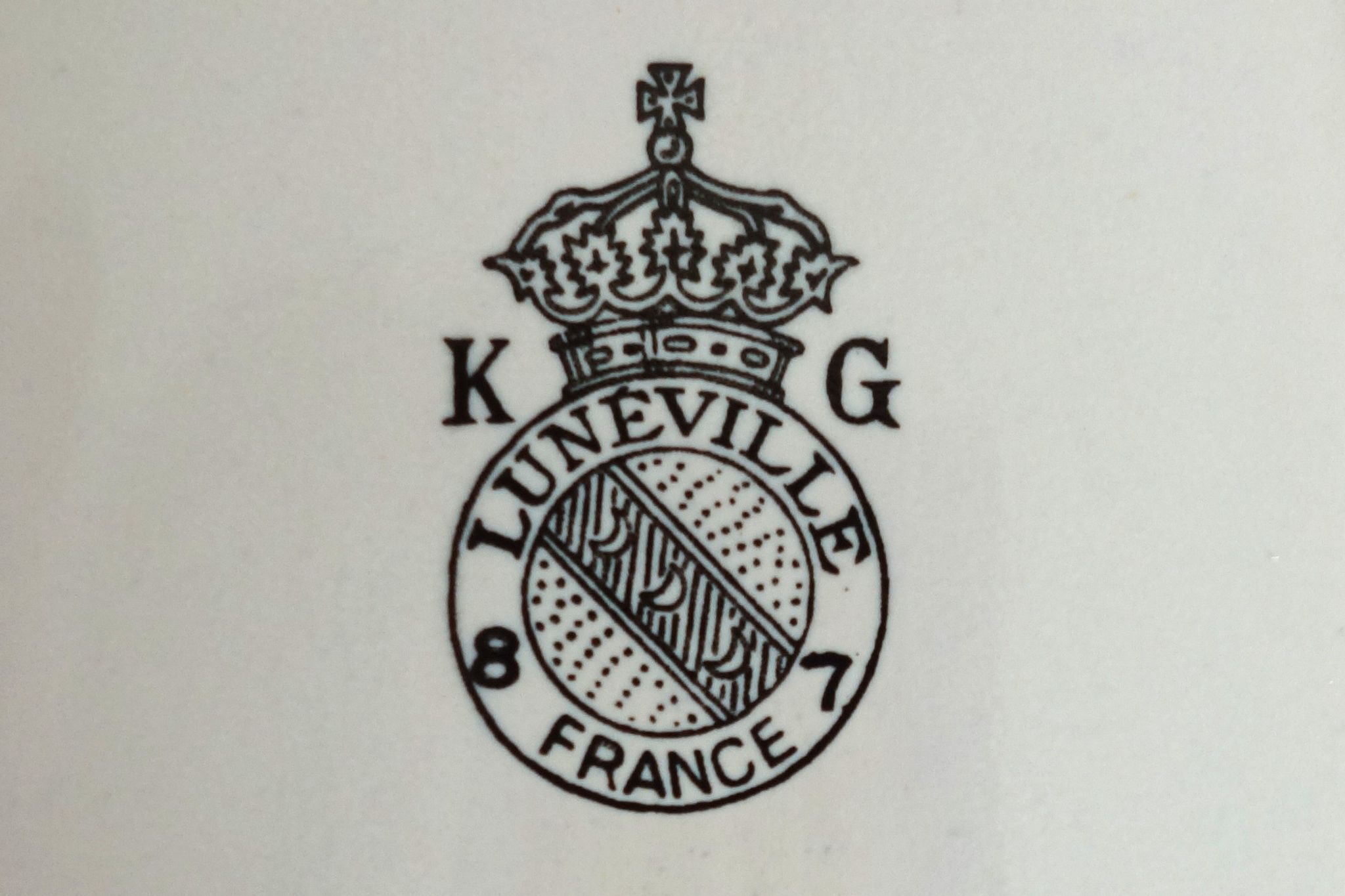 Earthenware ravier Lunéville K-G