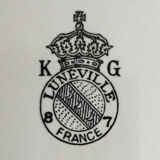 Ravier coquille en faïence Lunéville K-G