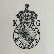 Earthenware ravier Lunéville K-G