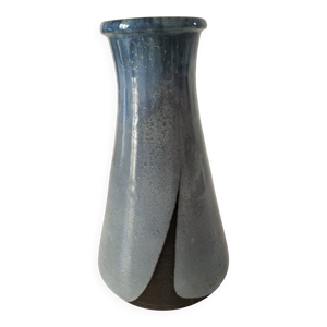 Vase céramique émaillée - bleu