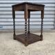 1950s turned wood side table