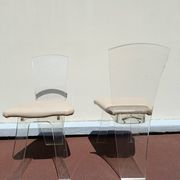 70s plexiglass chairs