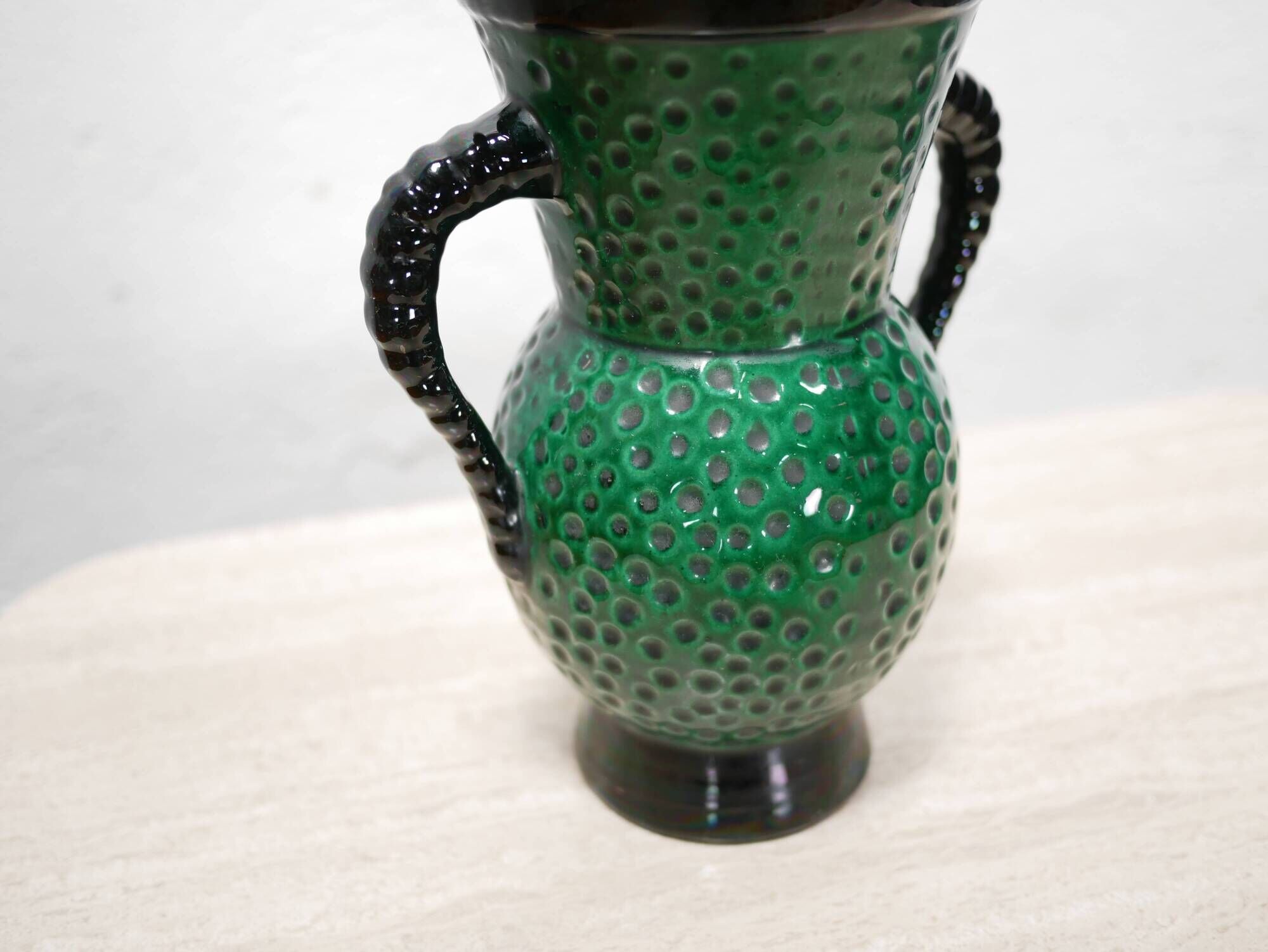Vintage ceramic vase by Blanche Letalle for the Saint Clément factory