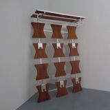 Mid-Century Teak Wardrobe with Hat and Coat Rack, 1960s