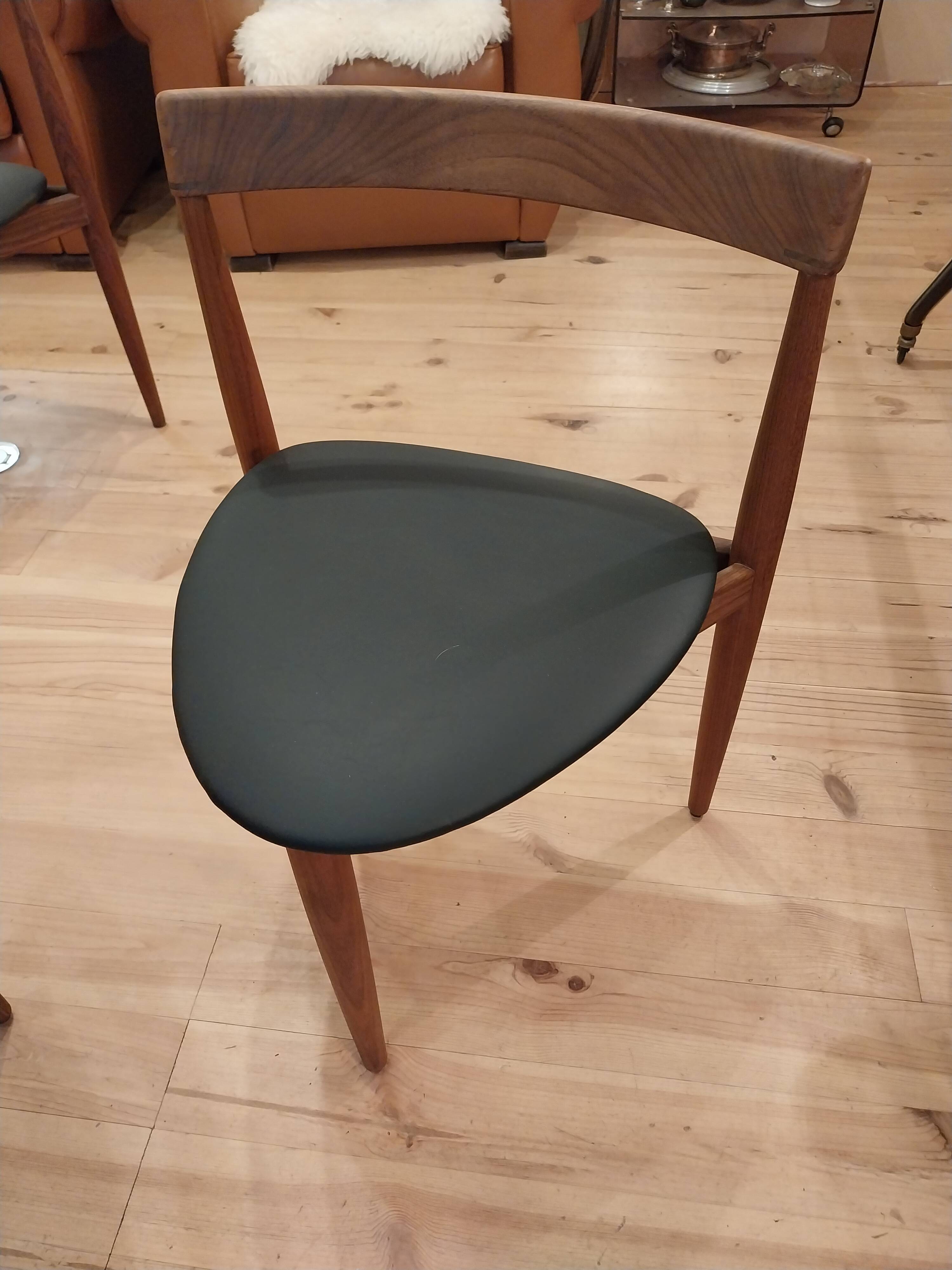4 chaises "roundette" Hans Olsen par Frem Rolje 1960
