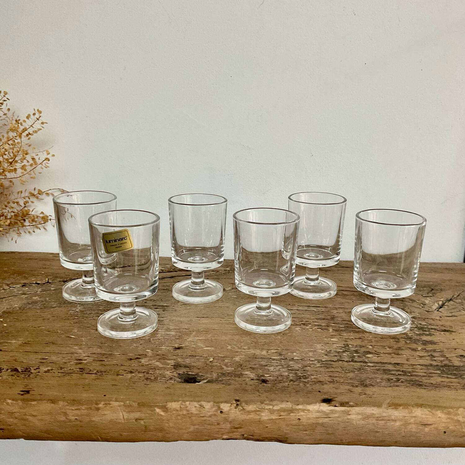 6 LUMINARC liqueur glasses