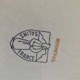 vintage cake dish, cherry blossoms, Salins