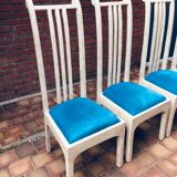 Vintage chairs and white marble design