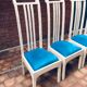 Chaises vintage et design en marbre blanc