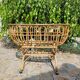 Vintage rattan crib