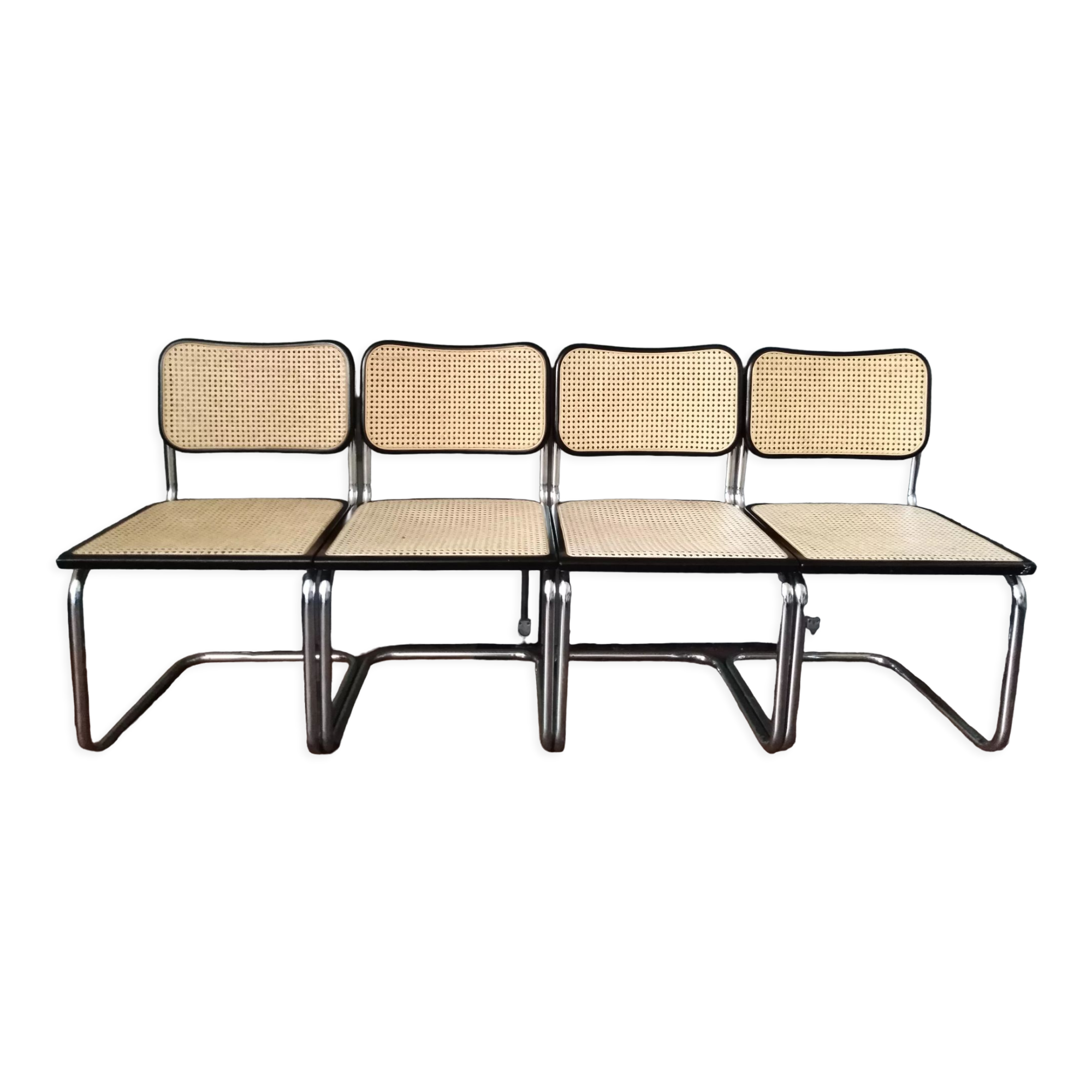 4 chairs Marcel Breuer B32 Cesca 1970