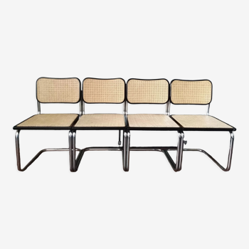 4 chairs Marcel Breuer B32 Cesca 1970