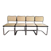 4 chairs Marcel Breuer B32 Cesca 1970