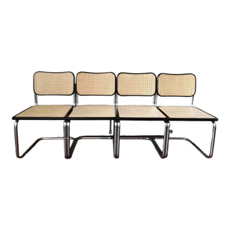 4 chairs Marcel Breuer B32 Cesca 1970