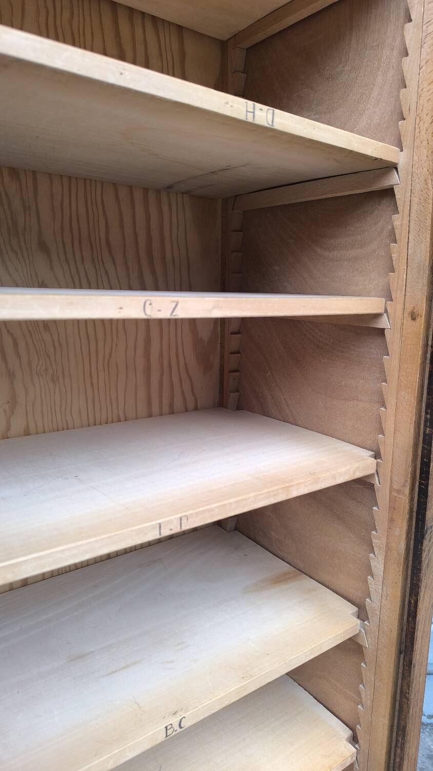 Solid oak filing cabinet 1950