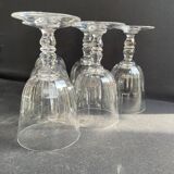 6 verres à eau Baccarat, modèle "Clermont", XIXème