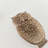 Brass owl ashtray